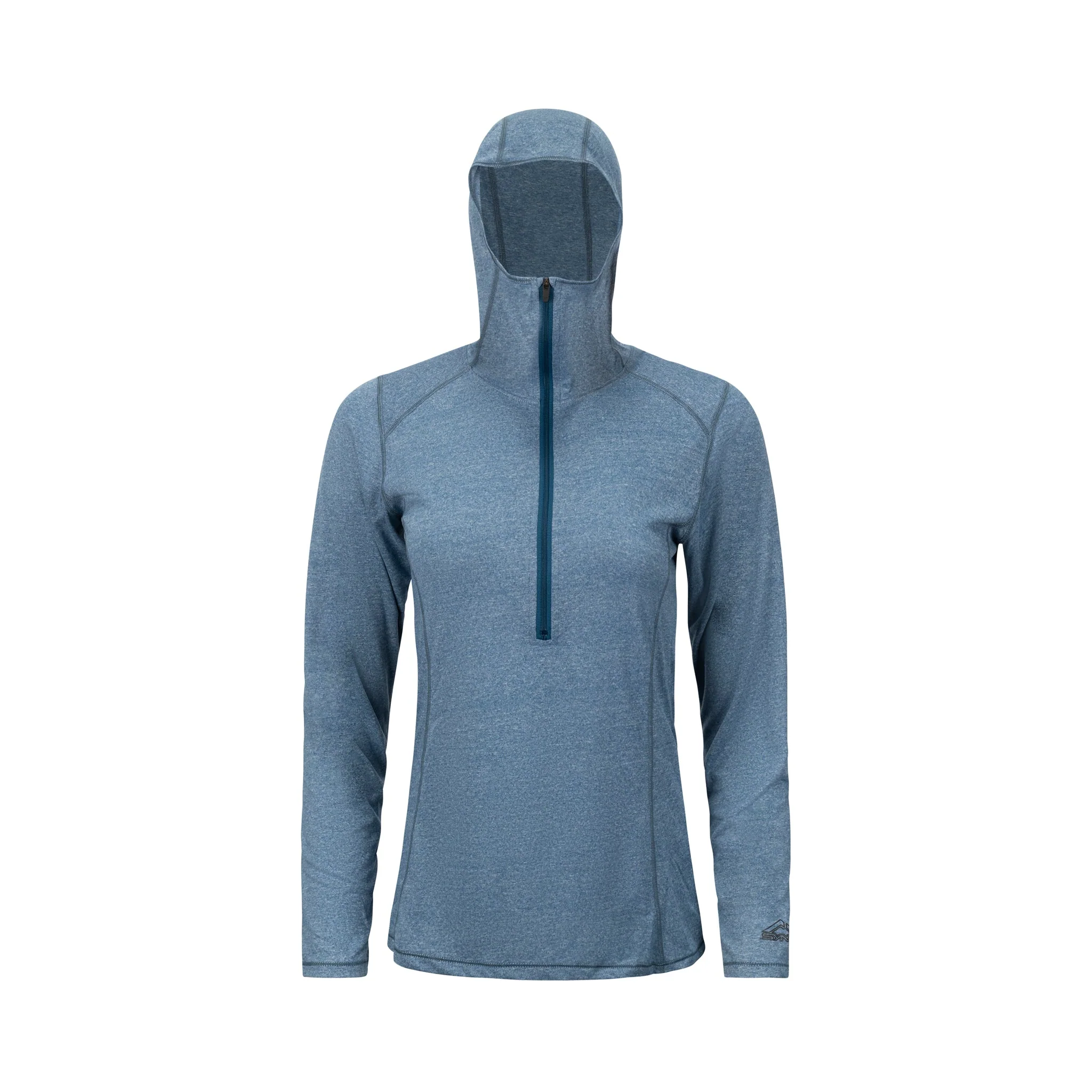 Women's Deluge 1/2 Zip Hooded Long Sleeve - Image 4