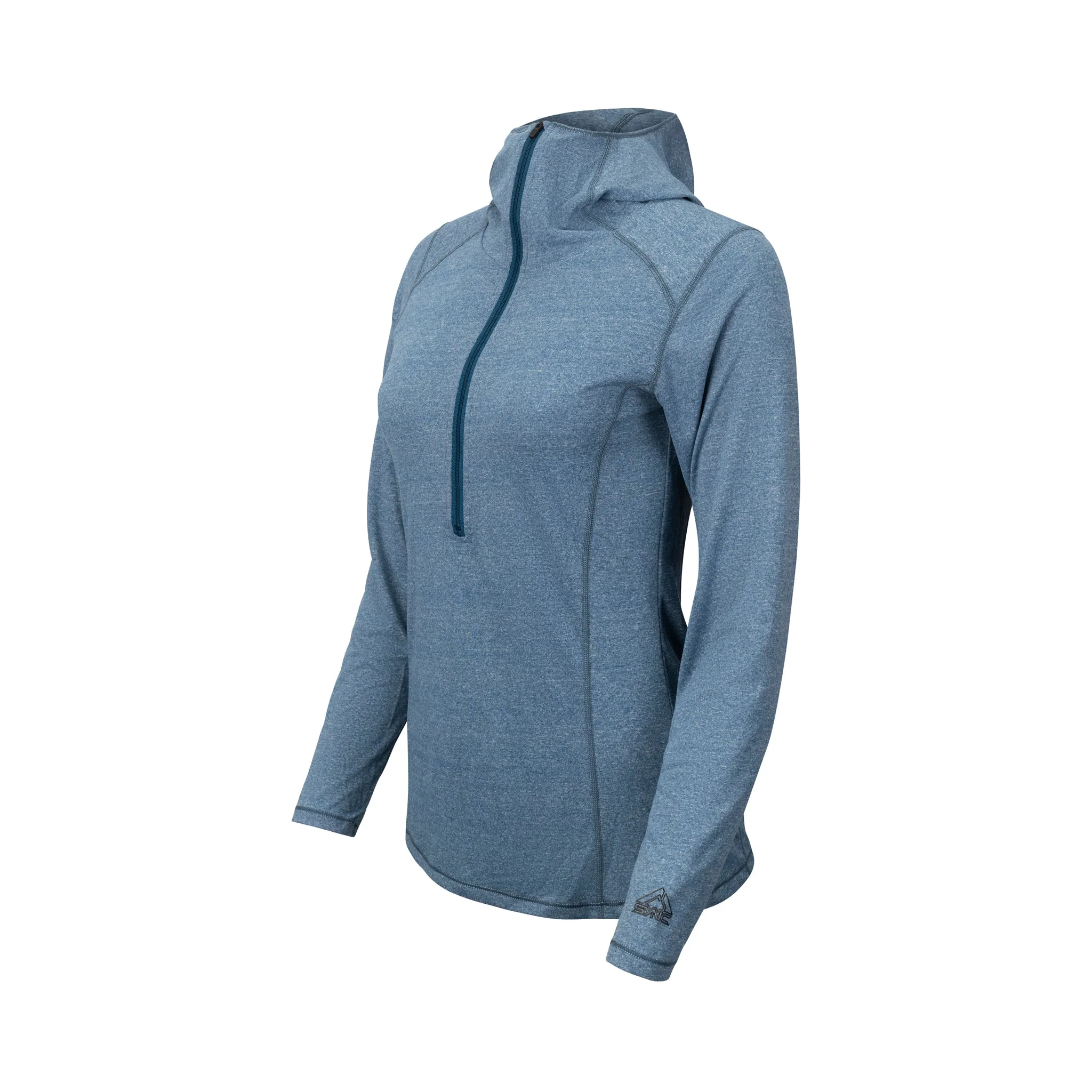 Women's Deluge 1/2 Zip Hooded Long Sleeve - Image 5